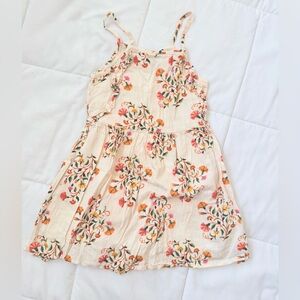 Old Navy Cream Floral Kids Dress